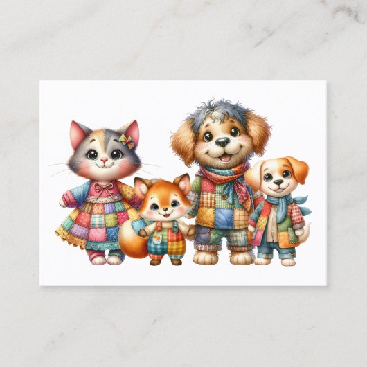 FAMILIENKONTAKTINFORMATIONEN, SIE BEZEICHNEN ES! VISITENKARTE (Vorderseite)