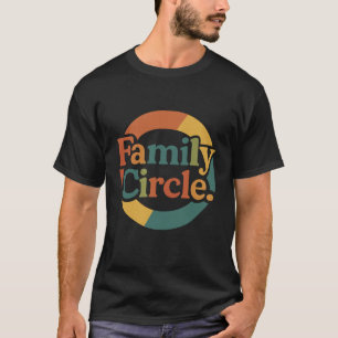Familienkreis – Retro-Multicolor-Einheit-Shirt T-Shirt