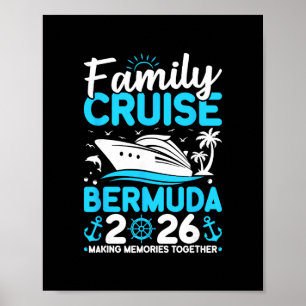 Familienkreuzfahrt 2026 Bermuda Erinnerungen Schaf Poster