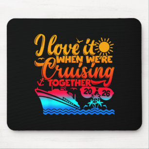Familienkreuzfahrt 2026 Ich liebe es, wenn wir kre Mousepad