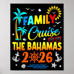 Familienkreuzfahrt Bahamas 2026 Sommer Matching Va Poster