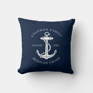 Familienkreuzfahrt Nautical Boot Anker Custom Kissen
