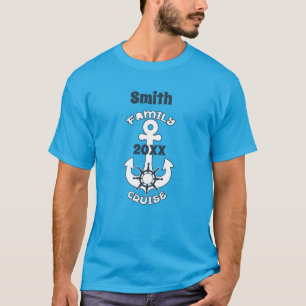 Familienkreuzfahrt-Urlaub Anker Segeln Nautical T-Shirt