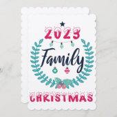"FAMILIENKRISTMAS 2023" EINLADUNG (Vorne/Hinten)