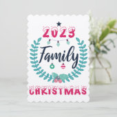 "FAMILIENKRISTMAS 2023" EINLADUNG (Stehend Vorderseite)