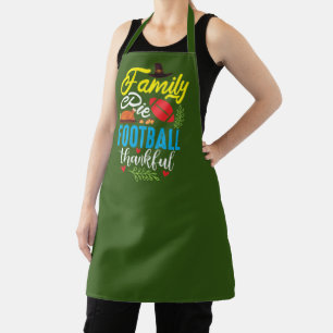 Familienkuchen Fußball dankbar Erntedank unisex Schürze