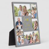 Familienleben 7 Bild Graues und gelbes Foto Fotoplatte (Seite)