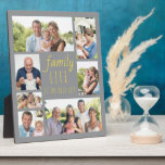 Familienleben 7 Bild Graues und gelbes Foto Fotoplatte<br><div class="desc">Personalisiertes Foto mit Familienangebot. "Family Life is the Best Life" wird in lässiger Schrift und knackiger Schriftart-Typografie geschrieben und das Design hat eine moderne Farbpalette von grau und gelb (editierbar). Fügen Sie Ihre Fotos im Uhrzeigersinn von oben verlassen hinzu, und die Fotovorlage erstellt automatisch die Foto-Collage für Sie. Ihre 7...</div>