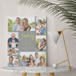 Familienleben 7 Foto Grau und Gelb Künstlicher Leinwanddruck<br><div class="desc">Personalisierte Leinwand mit Ihren Lieblings-Fotos und modernes Familienangebot. "Family Life is the Best Life" wird in lässiger Schrift und knackiger Schriftart-Typografie geschrieben und das Design hat eine trendige Farbpalette von grau und gelb (editierbar). Fügen Sie Ihre Fotos im Uhrzeigersinn von oben verlassen hinzu, und die Fotovorlage erstellt automatisch die Foto-Collage...</div>
