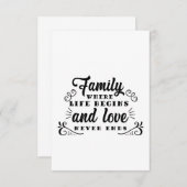 Familienleben beginnt einladung (Vorne/Hinten)