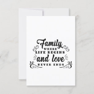 Familienleben beginnt einladung