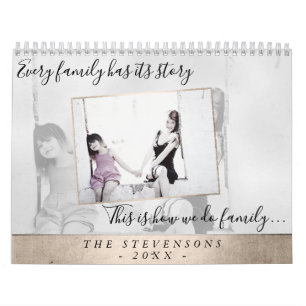 Familienleben   Elegantes goldenes Jahr in Bildern Kalender