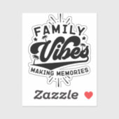 Familienleben Erinnerungen im Freien Cool machen Aufkleber (Blatt)