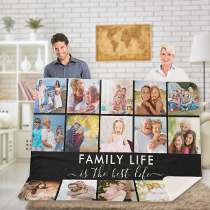 Familienleben ist das beste Leben 15 Foto Schwarz Sherpadecke