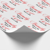 Familienleben und Liebe Geschenkpapier (Ecke)