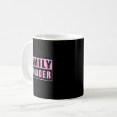 Familienmanager Muttertag Kaffeetasse (Vorderseite Links)