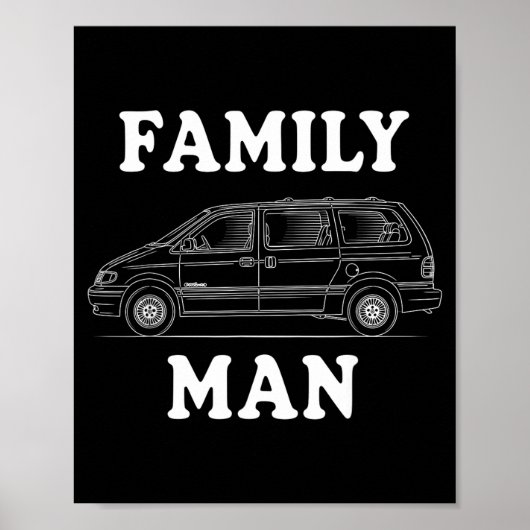 Familienmann Minivan Humor Für Stolze Väter Leben  Poster (Vorne)