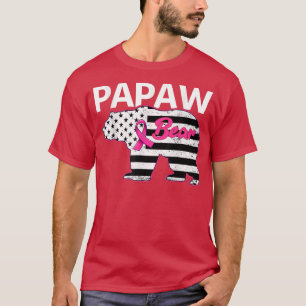 Familienmatching T-Shirt Papaw Bären Brustkrebs Aw