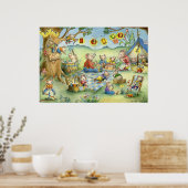 Familienmäuse Summer Picnic Poster (Küche)
