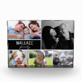 Familienmehrmaliges Foto Collage Weihnachtsgeschen (Vorderseite)