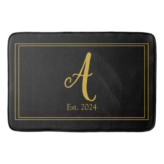 Familienmonogramm badematte (Vorderseite)