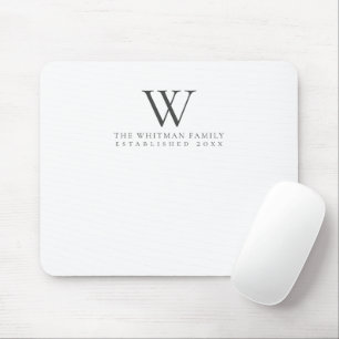 Familienmonogramm Elegant Mousepad