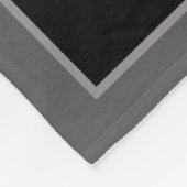 Familienmonogramm-Fotocollage dunkelgrau Fleecedecke (Ecke)