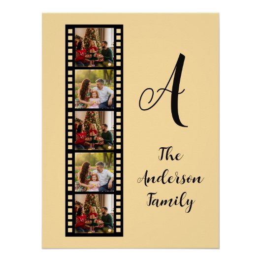 Familienmonogramm poster (Vorderseite)