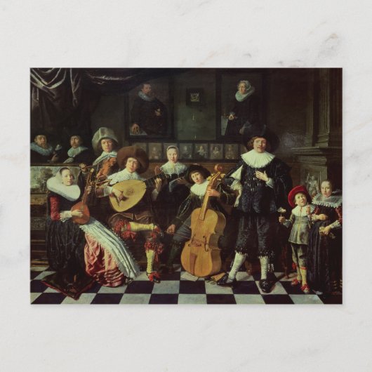 Familienmusik Postkarte (Vorderseite)