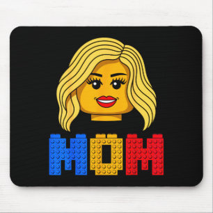 Familienmutter Meisterbauer baut Ziegelsteine Blöc Mousepad