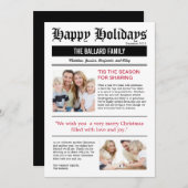 Familiennachrichten Weihnachten Fotokarten (Vorne/Hinten)