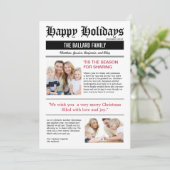 Familiennachrichten Weihnachten Fotokarten (Stehend Vorderseite)