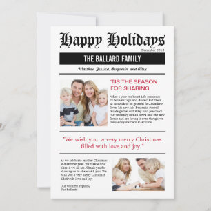 Familiennachrichten Weihnachten Fotokarten