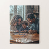Familiennacht Personalisiertes Foto Puzzle (Vertikal)
