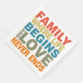 Familiennachweis Serviette (Ecke)