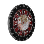 Familienname 1 Foto Spielzimmer Dartscheibe (Vorderseite Links)