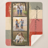 Familienname 3 Fotomaterial Rustikale Abstrakt Sherpadecke (Vorderseite)