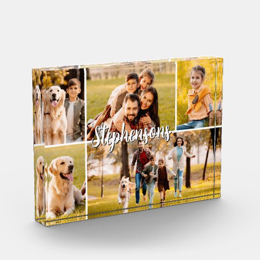 Familienname 5 Foto Collage Script (Links)