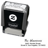 Familienname & Adresse | Fancy Rücksendeadresse Permastempel