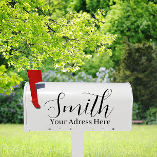 Familienname & Adresse - Personalisierter Briefkas Aufkleber