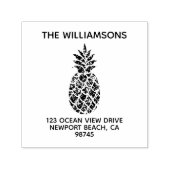 Familienname Ananas-Rücksendeadresse Permastempel (Design)