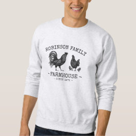 Familienname Bauernhof Hen Chicks Rooster Sweatshirt