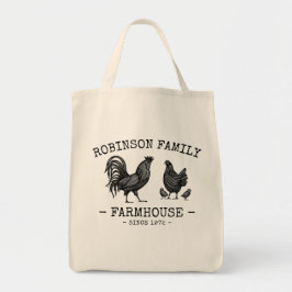 Familienname Bauernhof Hen Chicks Rooster Tragetasche