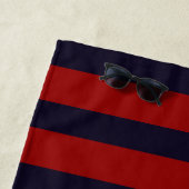 Familienname Beach House Retro Sunset Souvenirs 60 Strandtuch (Beispiel)