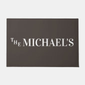 Familienname Begrüßungsmatte, benutzerdefinierte P Fußmatte (Vorderseite)