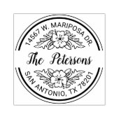 Familienname Blumenkohl-Rücksendeadresse Gummistempel (Prägung)