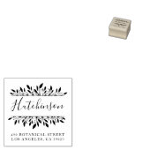 Familienname Botanische handgeschriebene Rücksende Gummistempel (Stempel)