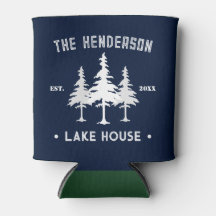 Familienname Cabin Lake House Forest Pine Trees