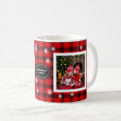 Familienname-Collage Familienname Buffalo kariert Kaffeetasse (VorderseiteRechts)