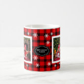 Familienname-Collage Familienname Buffalo kariert Kaffeetasse (Mittel)